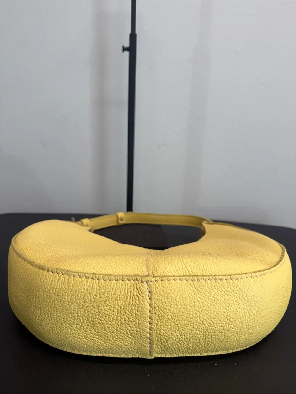 Portland Leather | “Butter Bliss” Large Nora Crescent Pebbled Shoulder Bag